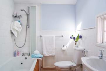 This is the main bathroom with the shower-room just across the hall.