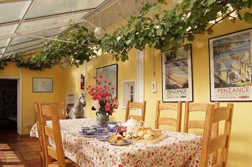 Just off the conservatory/dining-room is a doorway through to the snug.