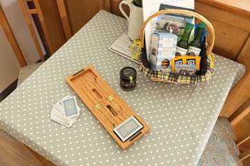 A Cornish hamper awaits, why not enjoy over a game or two.