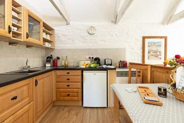 The well equipped kitchen-area will have everything you need.