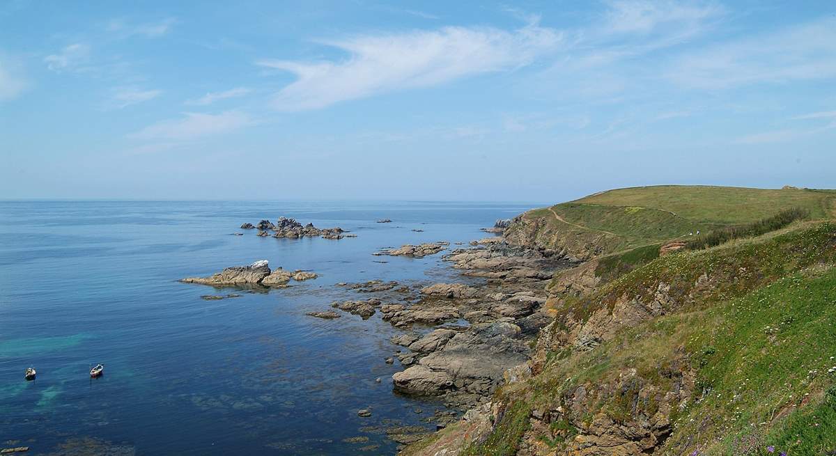  A fabulous coastal walk to Lizard Point is encouraged - just look at the view.