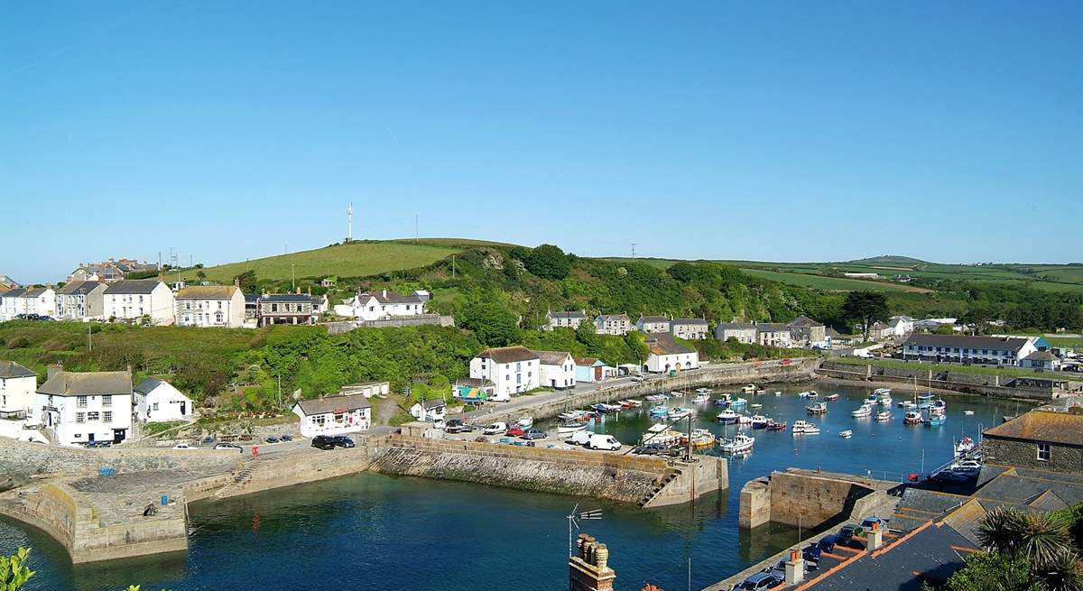 Porthleven Harbour, a great place to stroll around whatever the weather.