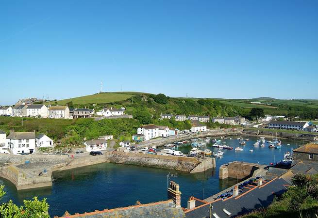 Porthleven Harbour, a great place to stroll around whatever the weather.