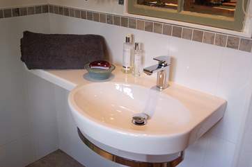 Modern fixtures and fittings.