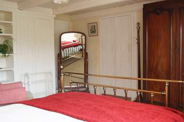 The bedroom.