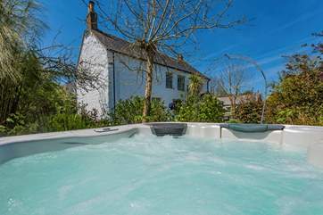 Your own hot tub to enjoy in your private garden.