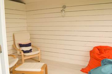 With comfortable seats, light and electricity, you might just want to stay in here!