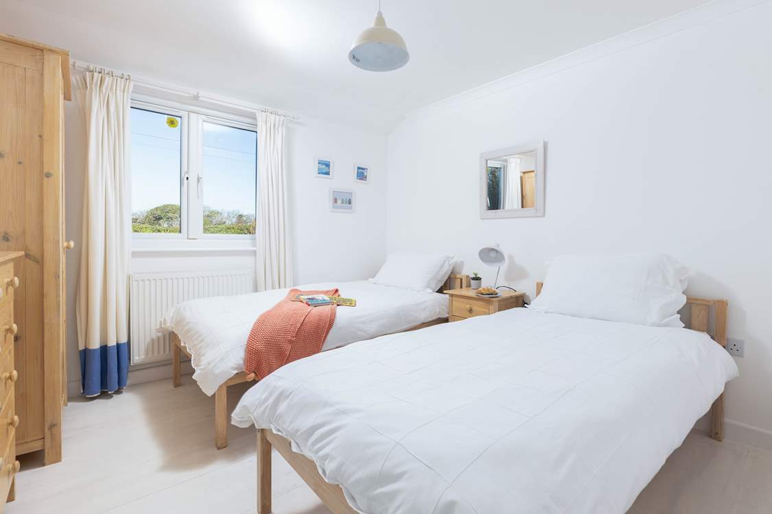The twin room with 3ft beds, ideal for children or adults.
