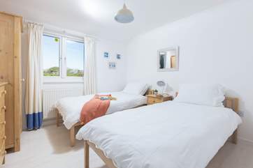The twin room with 3ft beds, ideal for children or adults.