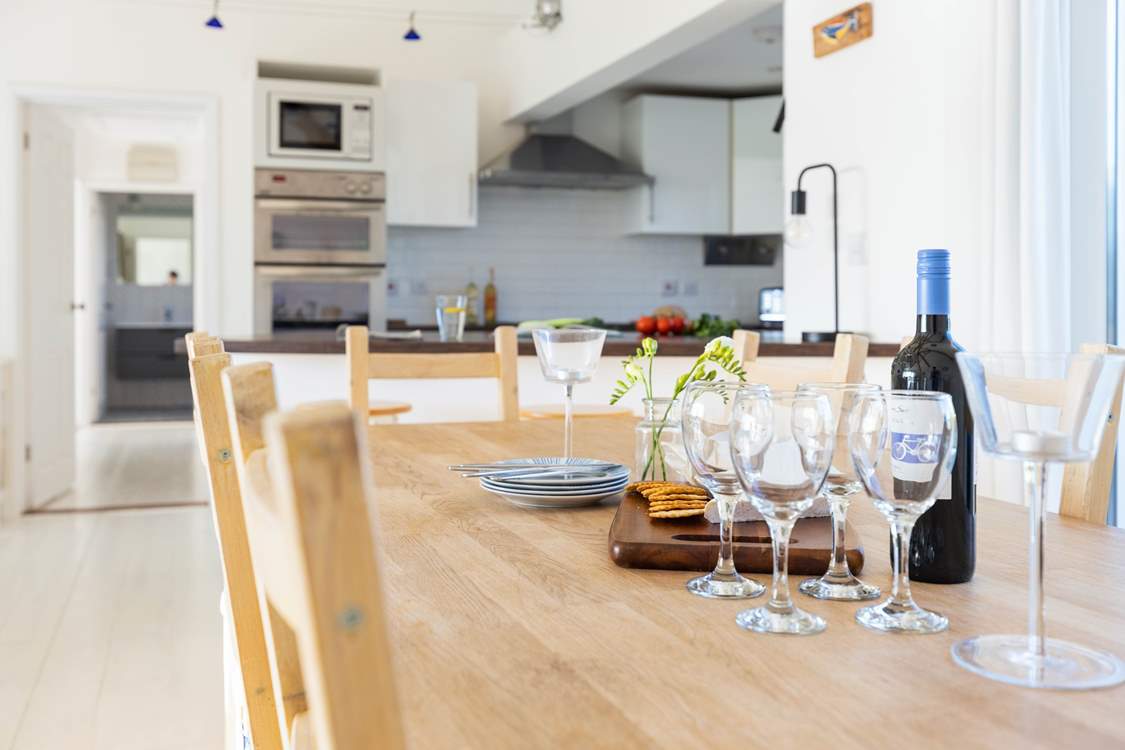 The dining-table is the perfect place to chat about the day's adventures and to plan tomorrows.