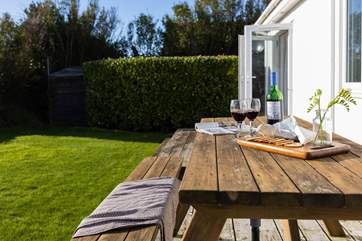 Sit outside and enjoy the view from dawn til dusk.