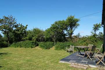 The garden is the perfect spot to sit and admire the scenery.