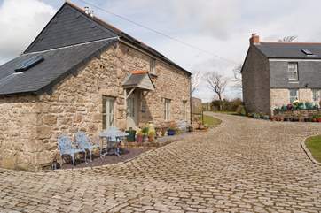Higher Manhay Barn stands almost at right-angles to the Owner's old farmhouse, across the driveway.