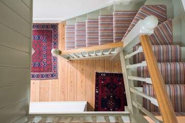 The cottage stairs.