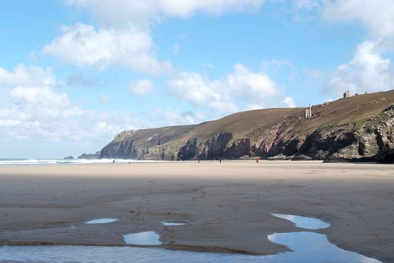 Chapel Porth beach is another renowned surfing beach, just 15 minutes away.