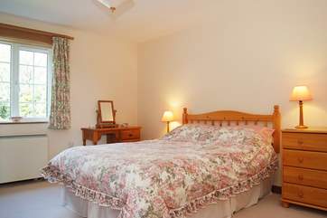 The bedroom is on the ground floor.