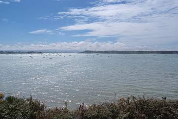 A view of Poole Harbour. You can catch the ferry across from Studland.