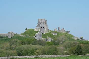 Spectacular Corfe Castle in the National Trust village of Corfe is a lovely day out.