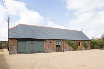Another view, the fabulous south-facing garden sits behind The Stables.