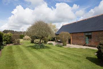 The very private garden is huge and beautifully kept.