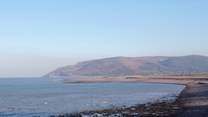 This is the rugged coastline at Porlock  where Exmoor meets the sea.
