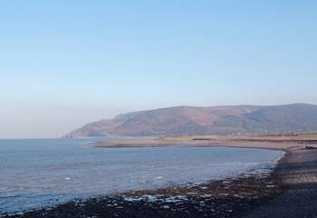 This is the rugged coastline at Porlock  where Exmoor meets the sea.