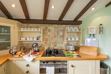The kitchen is equipped as a real home-from-home