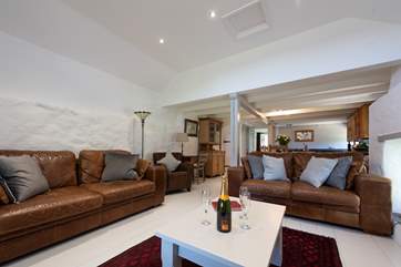The open plan living-area.