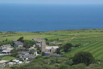 Zennor is a peaceful village set on the coastal path just a few miles drive away.