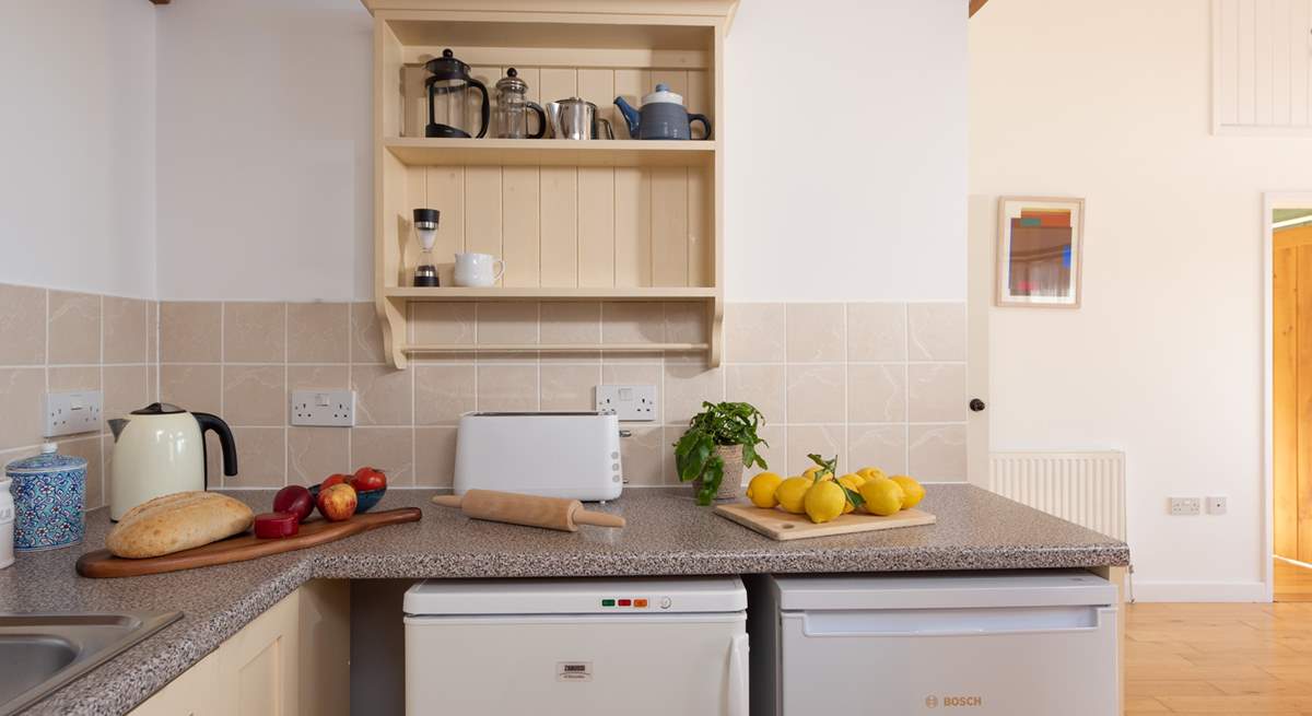 The kitchen is well equipped with all you need on  your holiday.