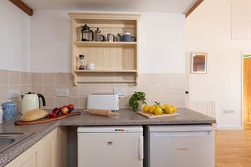 The kitchen is well equipped with all you need on your holiday