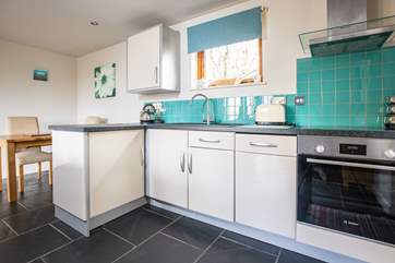 The kitchen is fully equipeed for your enjoyment.