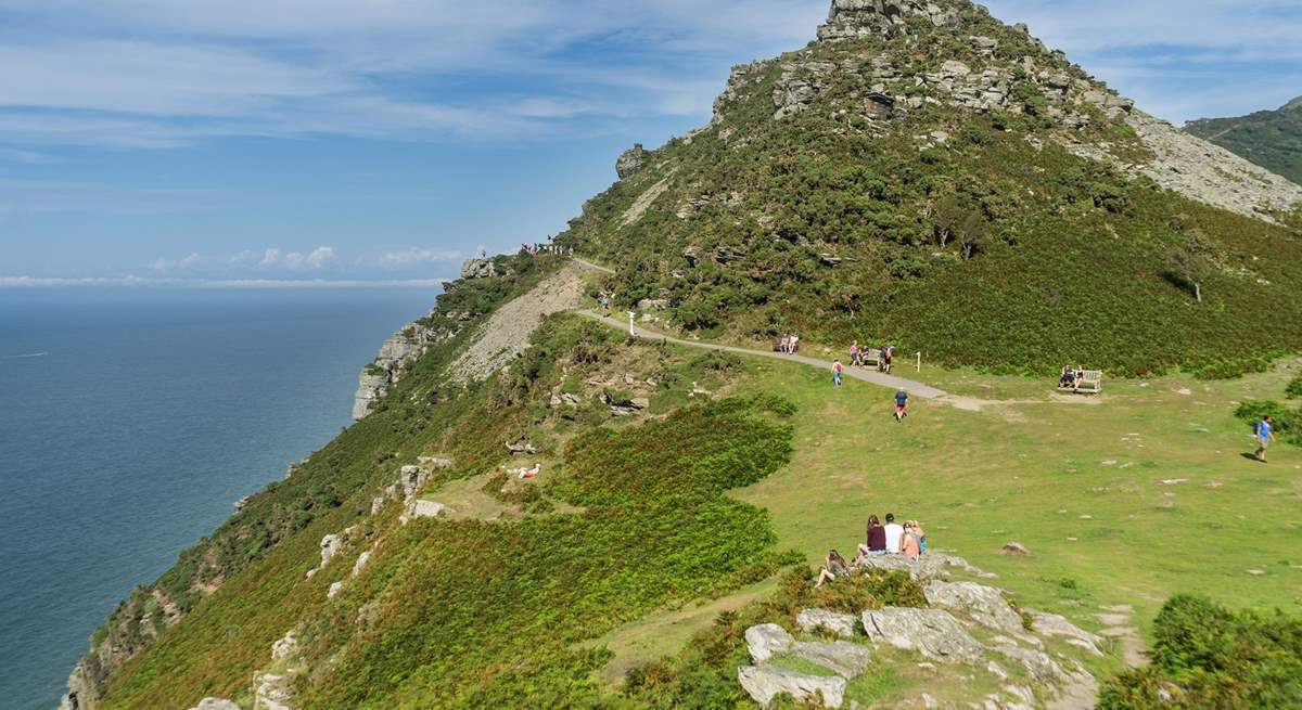 The north coast has wonderful spots to sit or to walk along the coast path for miles and miles no matter the season.