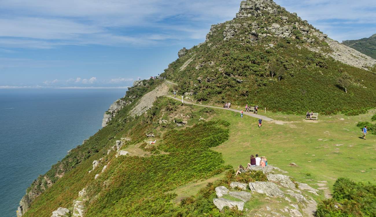 The north coast has wonderful spots to sit with a picnic or you can walk along the coast path for miles and miles and take in the sensational views.
