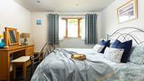 The bedroom is beautifully presented.