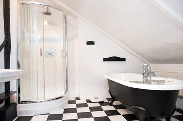 One of three bathrooms in the Manor.