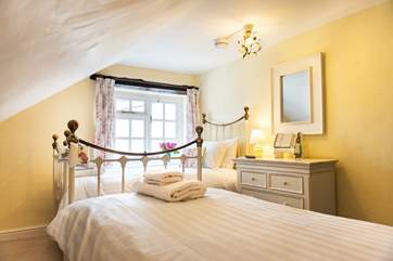 One of the twin bedrooms.