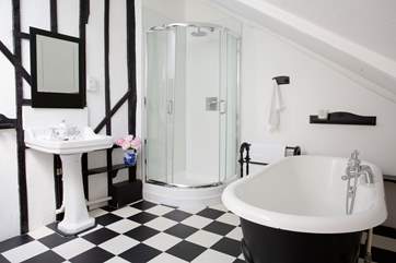 One of three bathrooms in the Manor.