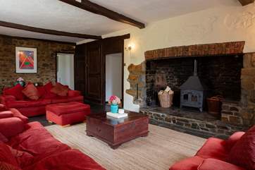The main living room offers the perfect space for all the party to come together at night.