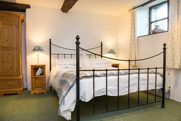 The double bedroom on the ground floor.