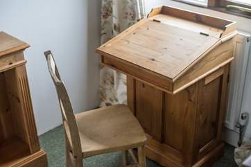 No schoolwork here but you will find lovely touches throughout the cottage.