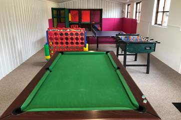 Fun for 'kids' of all ages can be found in the games room.