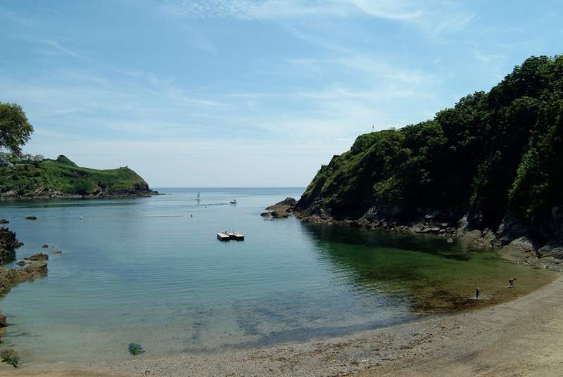 Readymoney cove in Fowey is perfect for children.