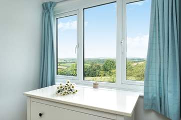 Lovely countryside views from Bedroom1.