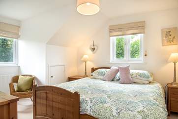 Bedroom 2 can be made up as either a super-king as shown here or twin beds.