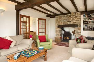 The toasty wood-burner is a welcome sight on those out-of-season breaks.