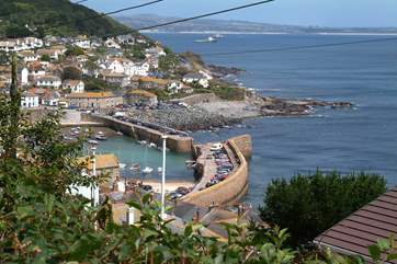The view to Mousehole from the property.