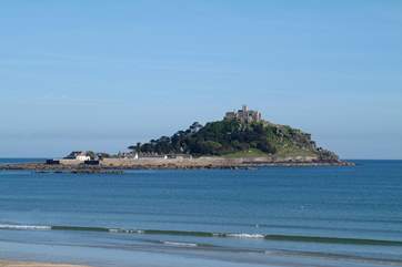 St Michael's Mount is a short distance away and visible in the distance from Cherry Orchard.