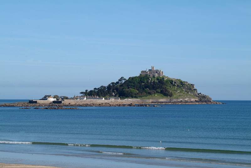 St Michael's Mount is a short distance away and visible in the distance from Cherry Orchard.