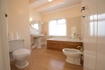 The first floor bathroom.